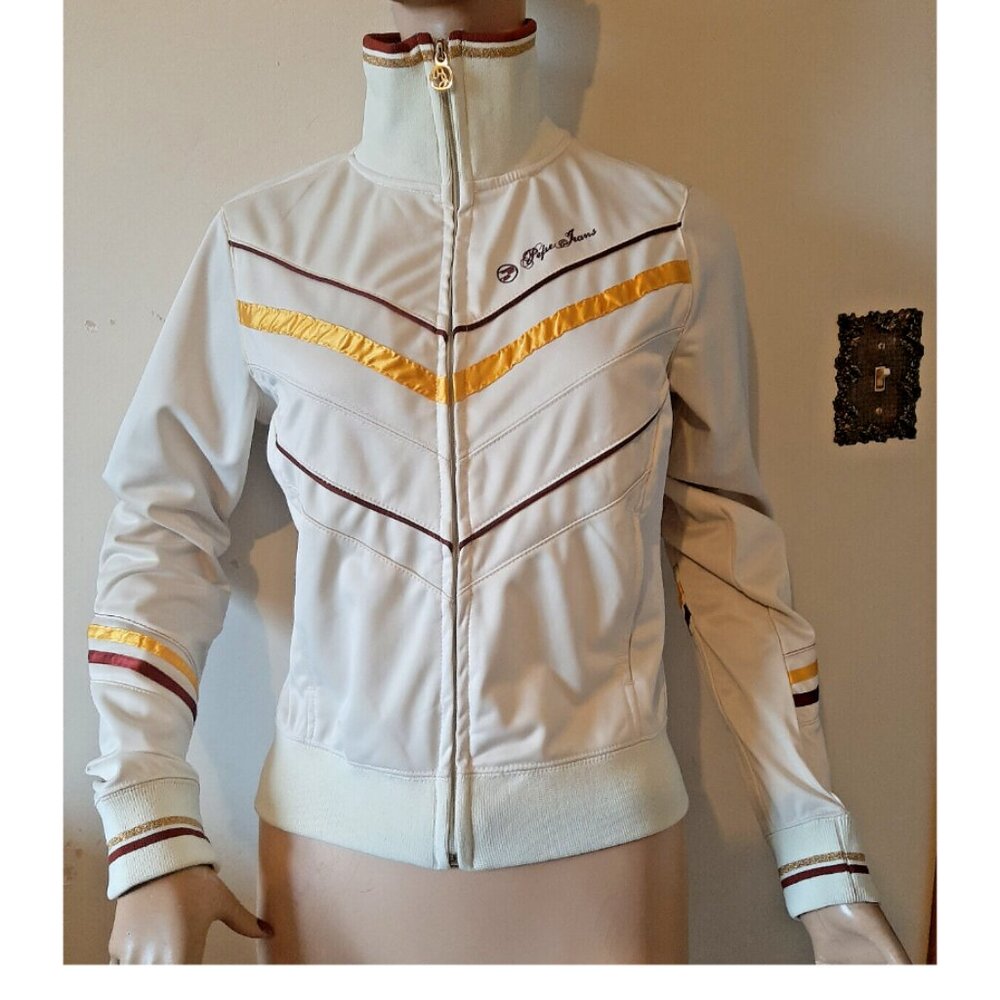 Pepe Jeans London Vintage Women's Jacket Size Medium(Small Fit) Zip Up